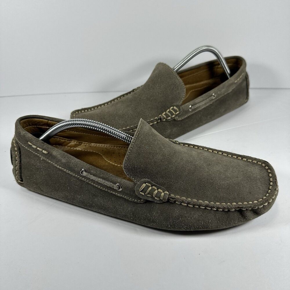 G.H. Bass & Co. Wheldon Men’s 11.5 M Brown Suede Driving Loafers Slip On Shoes